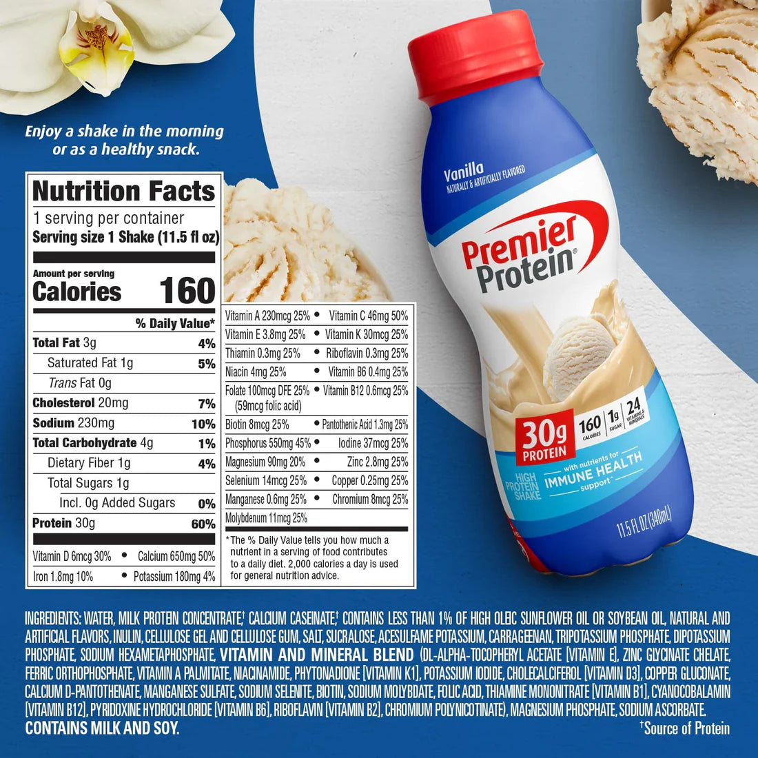 Ultra Protein Shake (12 Pack) – 30g Protein, Only 1g Sugar – Delicious & Low Carb!